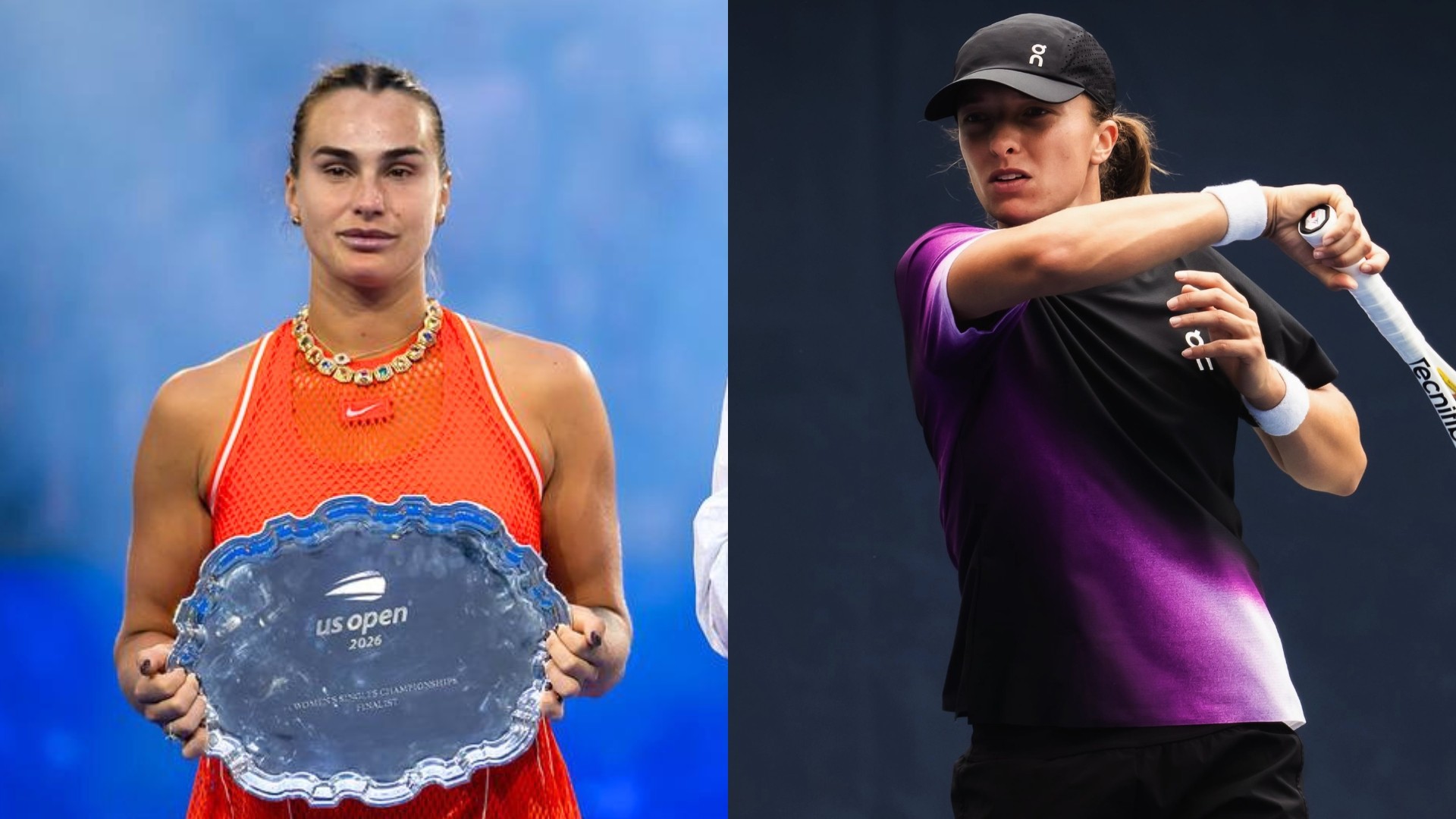 Principais nomes do circuito desde 2022, Sabalenka e Swiatek fecham o ano sem um Grand Slam