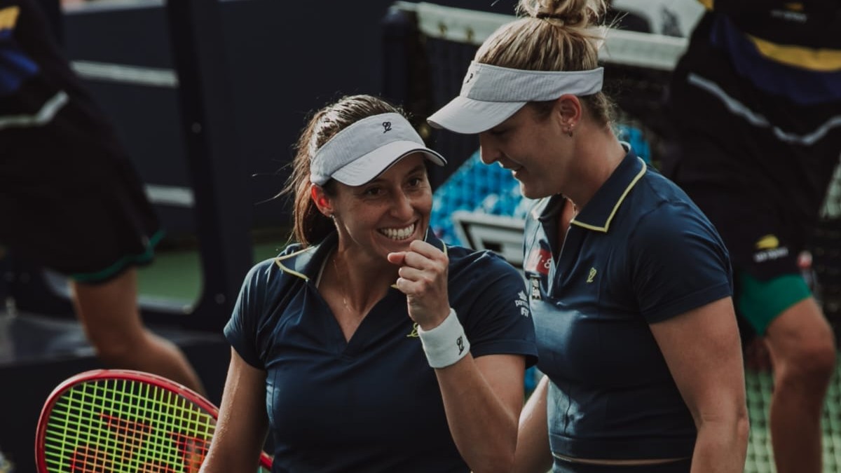 Stefani/Dabrowski, Naná/Victória, Pigossi, Ingrid, Candiotto/Fullana e Marjorie/Rebeca jogam duplas no SP Open