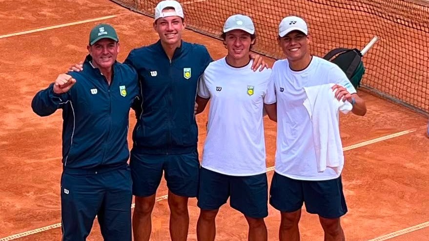 Campeões do Sul-Americano, Livas, Vialle e Pignaton disputam a Copa Davis Junior