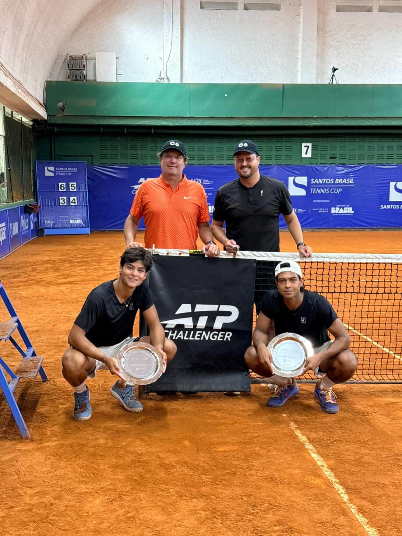 Guto e Lipe Miguel conquistam o título de duplas no Challenger de Santos